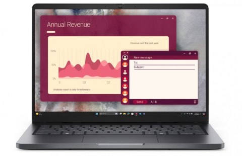 Laptop Dell Pro 14 PC14250 W11P C7 150U/16GB/512GB/FgrPr/FHD IR Cam&Mic/WLAN+BT|14.0 FHD+|BcklKb/3C/65W/3YPS Magnetite color, te