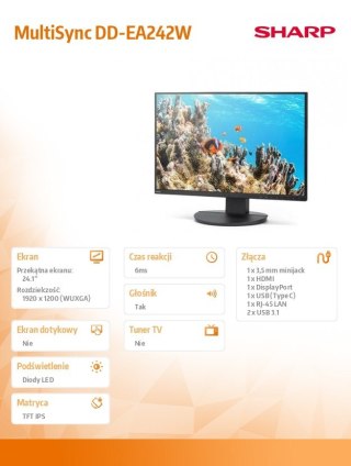 Monitor MultiSync DD-EA242W 24.1 cala czarny