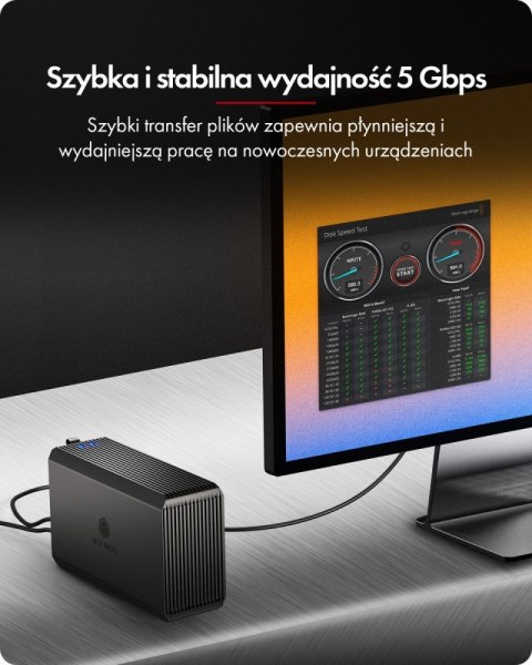 Obudowa IB-RD3720-CU3 RAID 2x2,5/3,5 SATA HDD