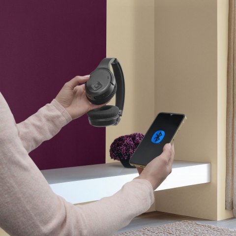 Słuchawki nauszne bezprzewodowe TV czarne