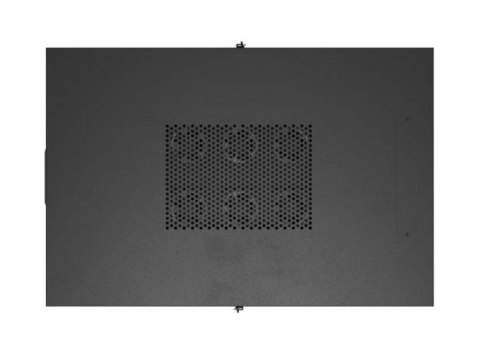Szafa instalacyjna rack stojąca 19 cali 47U 800x1200 czarna drzwi perforowane LCD (flat pack) V2