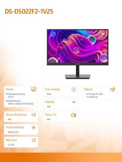 Monitor DS-D5022F2-1V2S