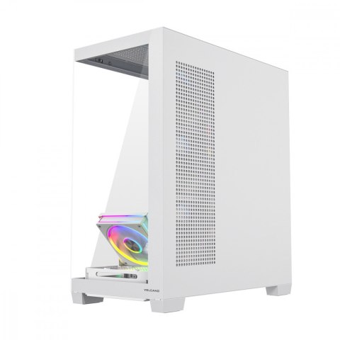 Obudowa PC VOLCANO STELLAR PLUS ARGB MIDI 5F Biała