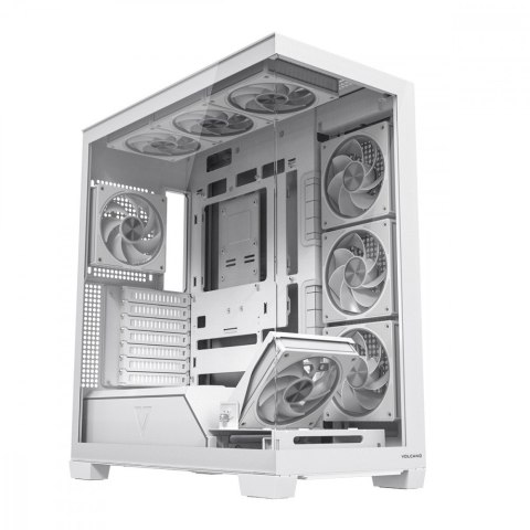 Obudowa PC VOLCANO STELLAR PLUS ARGB MIDI 8F Biała