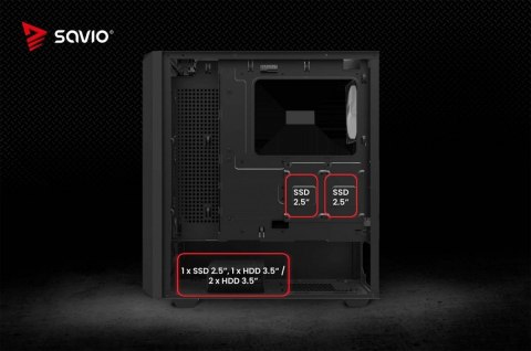 Obudowa komputerowa NOCTIS GLASS RGB X1