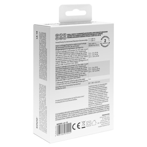 Ładowarka sieciowa z kablem 20W LA-13
