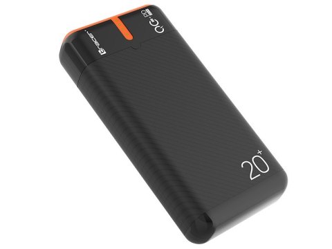 Power bank EnerGen 20000mAh PD+QC3.0 czarno-pomarańczowy