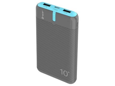 PowerBank EnerGo 10000mAh szaro-niebieski