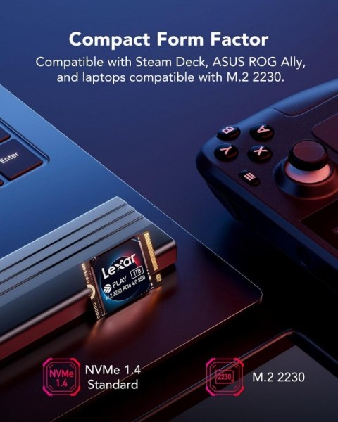 Dysk SSD PLAY 2TB PCIe4.0 2230 5200/4700MB/s