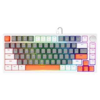 Klawiatura magnetyczna ASTRAL White OUTEMU White jade RGB 3 kolory keycapów