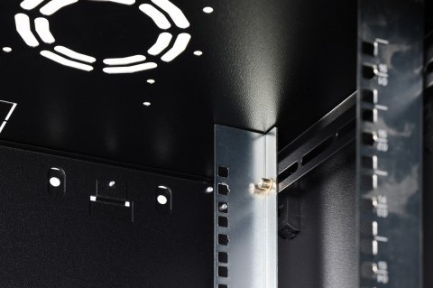 Szafa sieciowa wisząca Dynamic 19" 16U rack 785x600x450mm, drzwi szyba, czarna, niezłożona, 60kg