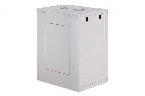 Szafa sieciowa wisząca Dynamic 19" 16U rack 785x600x450mm, drzwi szyba, szara, niezłożona, 60kg