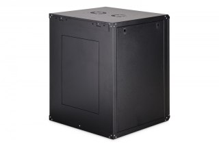 Szafa sieciowa wisząca Dynamic 19" 16U rack 785x600x600mm, drzwi szyba, czarny, niezłożona, 60kg