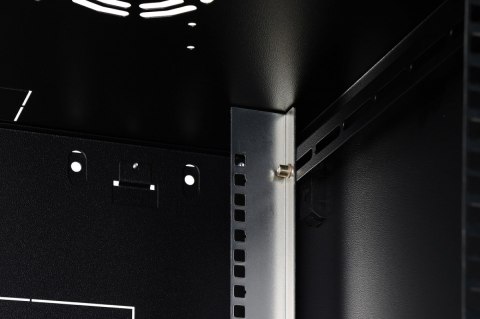 Szafa sieciowa wisząca Dynamic 19" 16U rack 785x600x600mm, drzwi szyba, czarny, niezłożona, 60kg