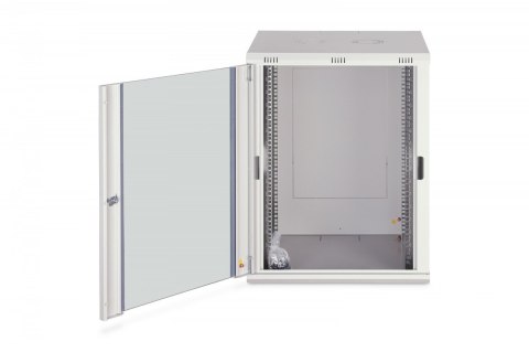 Szafa sieciowa wisząca Dynamic 19" 16U rack 785x600x600mm, drzwi szyba, szary, niezłożona, 60kg
