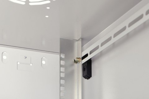 Szafa sieciowa wisząca Dynamic 19" 16U rack 785x600x600mm, drzwi szyba, szary, niezłożona, 60kg