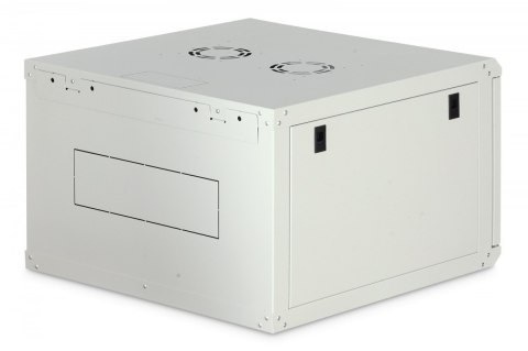 Szafa sieciowa wisząca Dynamic 19" 7U rack 385x600x600mm, drzwi szyba, szara, niezłożona, 60kg