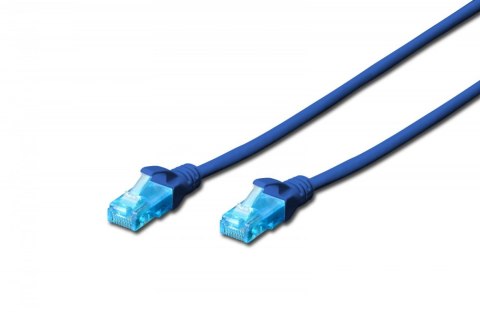 Patch cord U/UTP kat.5e PVC 7m Niebieski Patch cord U/UTP kat.5e PVC 7m Niebieski