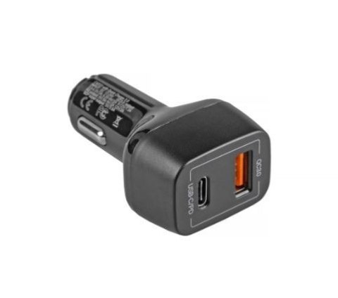 Ładowarka Samochodowa USB-C PD 42W, USB QC 3.0 Ładowarka Samochodowa USB-C PD 42W, USB QC 3.0