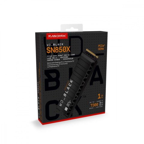Dysk SSD WD Black 1TB SN850X NVMe M.2 PCIe Radiator