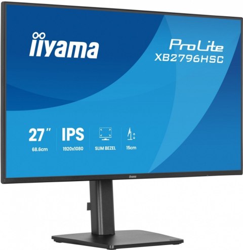 Monitor 27 cali XB2796HSC-B1 IPS,FHD,HDMI,USB-C (PD 65W),144Hz, 1xUSB 3.2 , 1xUSB-C, 2x2W, HAS 150/PIVOT/obrót stopy 360st