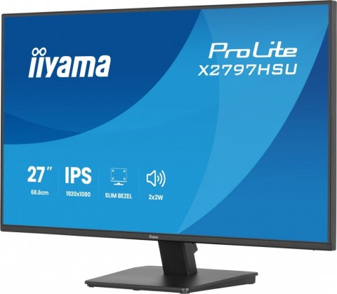 Monitor ProLite 27 cali X2797HSU-B1 IPS,FHD,HDMI,DP,120Hz,350CD,2xUSBv3.2, 2xUSB-C, GW 5lat