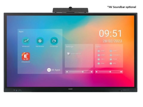 Monitor dotykowy PN-LC862 86 cali UHD 450cd/m2 20 touch points