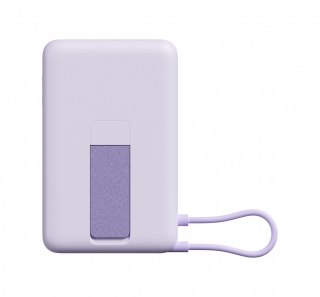 PowerBank Magnetic 10000 z podstawką fioletowy