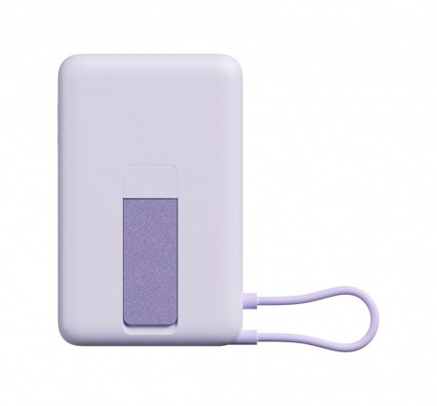 PowerBank Magnetic 10000 z podstawką fioletowy