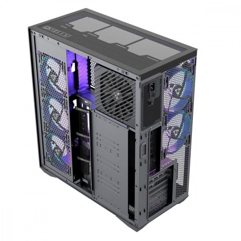 Obudowa Volcano Space XL ARGB Full Tower 5 wentylatorów, czarna