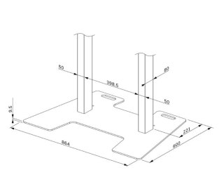 Podstawa do stojaka biała AFP-875WH