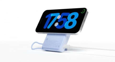 PowerBank Magnetic 10000 z podstawką niebieski