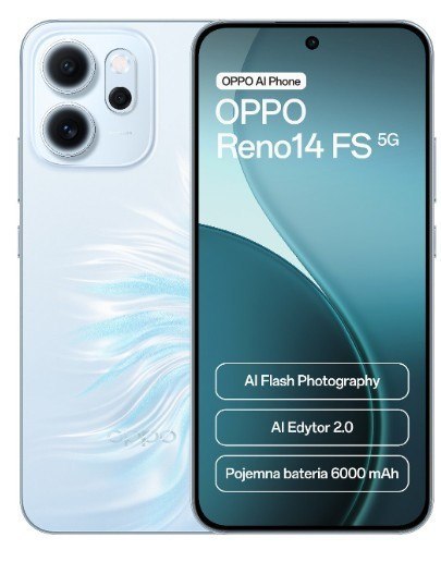Smartfon Reno14 FS 5G 12/ 512GB Niebieski CPH2743