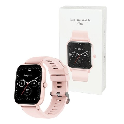 Smartwatch LCD, BT5.2 IP68, różowy