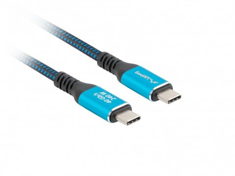 Kabel USB-C M/M USB4 0,5m 240W 8K 60HZ czarno-niebieski