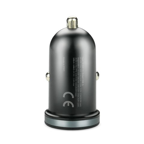 Ładowarka samochodowa CC-30Q QC3.0 35W 1X USB + 1X USB-C PD czarna
