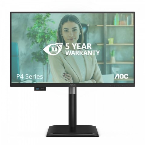 Monitor 24P4CV 23.8 cala IPS 120Hz HDMI DP RJ45 USB-C Pivot Głośniki