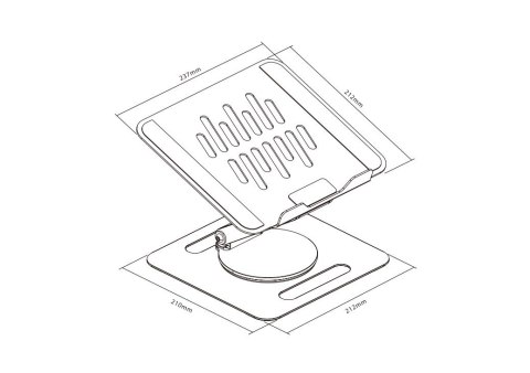 Podstawka stojak pod laptop/tablet TB-LPT2 do 15 cali 10kg