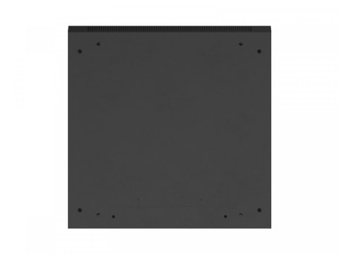 Szafa instalacyjna rack wisząca 19 cali 6U 600x600 czarna drzwi perforowane (flat pack)