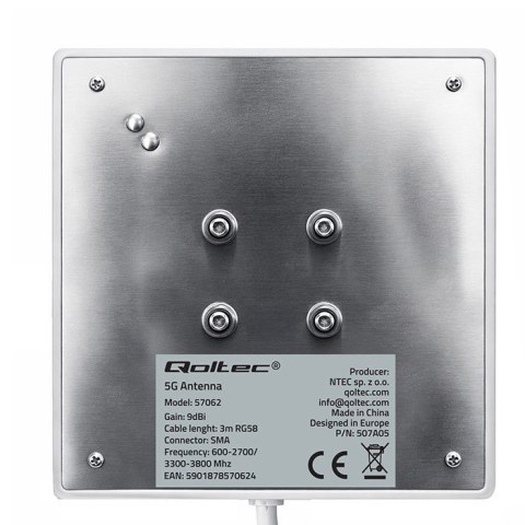 Antena 4G 5G LTE | 9dBi | kierunkowa | zewnętrzna | SMA | wodoodporna | 3m