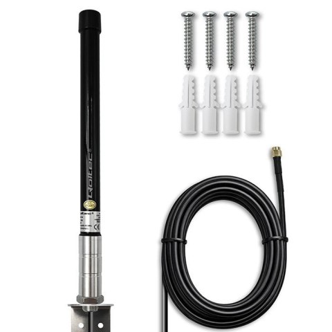 Antena 4G LTE | 15dBi | dookólna | zewnętrzna | SMA | włókno szklane