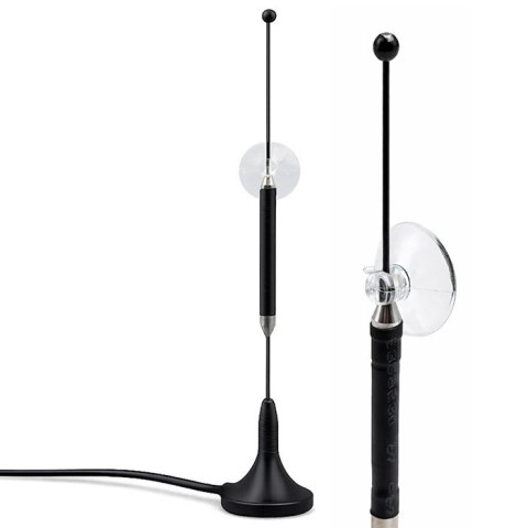 Antena 4G LTE z podstawą magnetyczną | 5dBi | dookólna | wewnętrzna | 600-2700 MHz | SMA | 3m