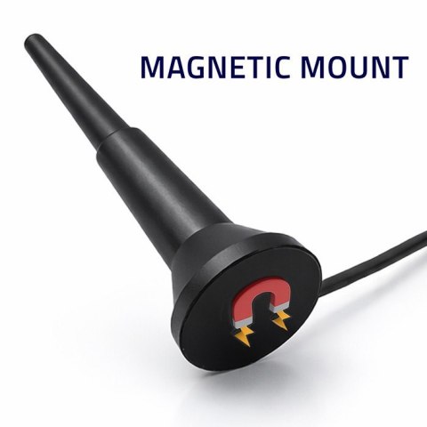 Antena 4G LTE z podstawą magnetyczną | 5dBi | wewnętrzna | dookólna | 600-2700 MHz | SMA | 3m