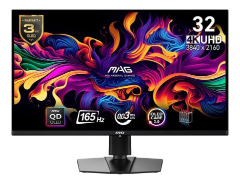 Monitor MAG 321UP QD-OLED 31.5 cala UHD/LED/Flat/165Hz/czarny