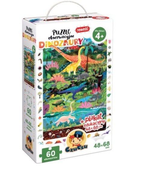 Puzzle obserwacyjne Dinozaury Puzzle obserwacyjne Dinozaury