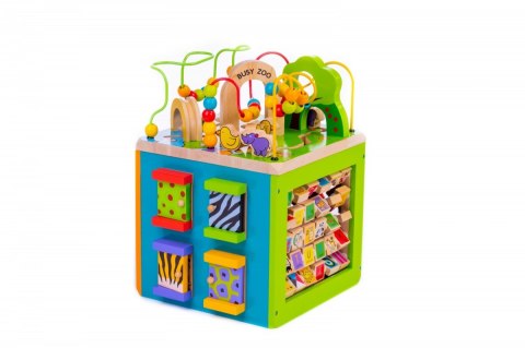 Drewniana kostka edukacyjna duża Zwierzęta Zoo Drewniana kostka edukacyjna duża Zwierzęta Zoo