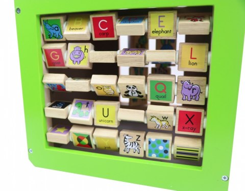 Drewniana kostka edukacyjna duża Zwierzęta Zoo Drewniana kostka edukacyjna duża Zwierzęta Zoo