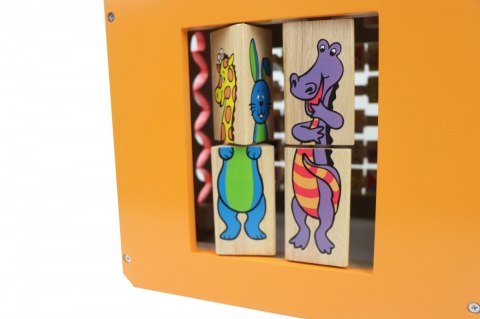 Drewniana kostka edukacyjna duża Zwierzęta Zoo Drewniana kostka edukacyjna duża Zwierzęta Zoo