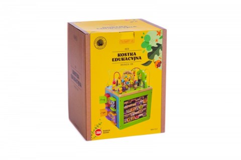 Drewniana kostka edukacyjna duża Zwierzęta Zoo Drewniana kostka edukacyjna duża Zwierzęta Zoo