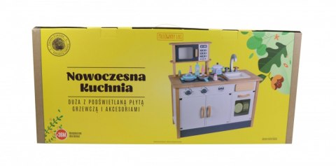 Kuchnia drewniana z akcesoriami Nowoczesna Kuchnia drewniana z akcesoriami Nowoczesna